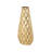 Mitcham Metal Decorative Gold Vase with Peacock Inspired Design-1471928657