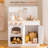 Pretend Play Kitchen with Fridge,Oven,Sink,Cabinet，Cookware & Accessories