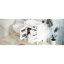 Meuble-lavabo moderne de 30 po avec lavabo supérieur, 2 tiroirs, tiroir coulissant, tablette réglable, glissières de tiroir en métal lisse, fonctions de rangement variées, pieds romains exquis, poignée texturée, blanc +-1833188684