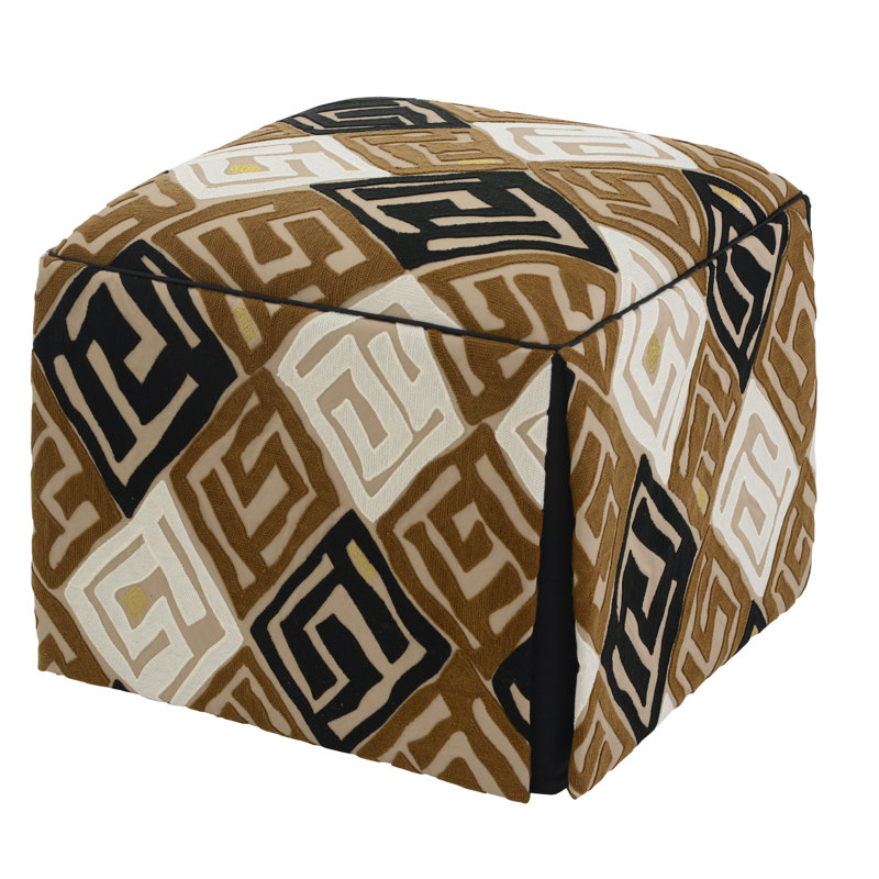 Chelsea Square Ottoman, Madagascar Natural