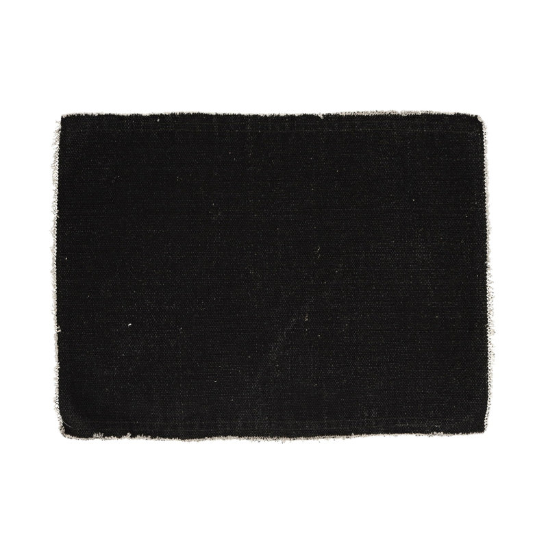 Napperon en coton Frivole, Noir, noir, noir, noir