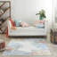 Tapis ivoire / bleu / rouge Baeza-141062410