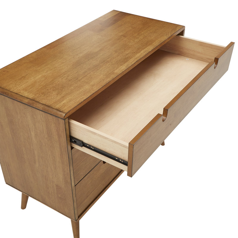 Etter 39.37" W 3-Drawer Solid and Manufactured Wood Dresser