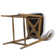 Gefjun Upholstered Counter Stool with Solid Wood Frame