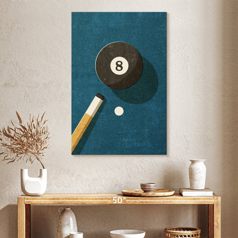 Senne Billiards Ball 8, 36" H x 24" W