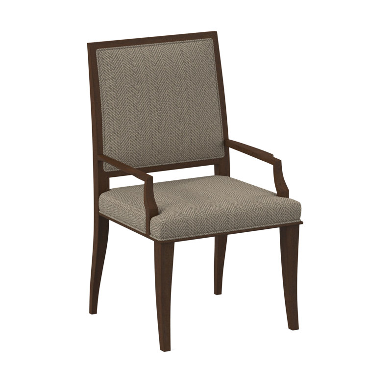 Princeton Arm Chair, American Walnut, Filigree Ivory