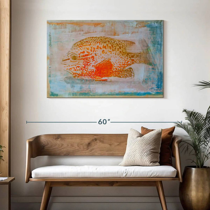 Brampt Orange Sunfish, 30" H x 45" W