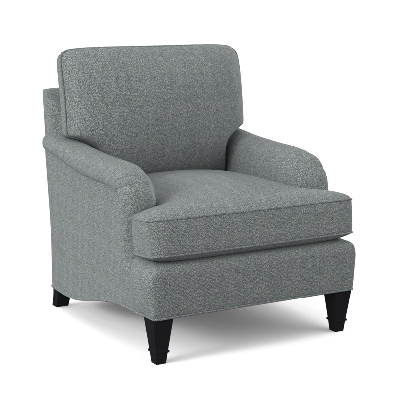 Fauteuil Everton, Cyan maya, Ébène vintage
