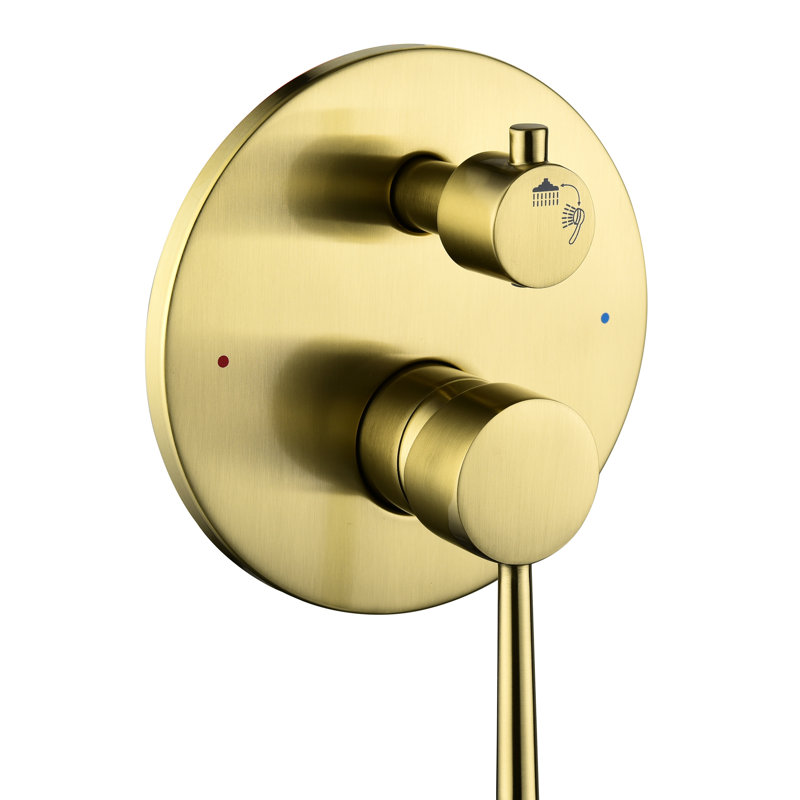 Ensemble de douche mural avec pomme de pluie haute 10 po et robinet à main - Valve d'équilibre à 2 voies pour robinet de salle de bain