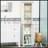 Kleankin Slim Bathroom Storage Cabinet With Triple Open Shelves