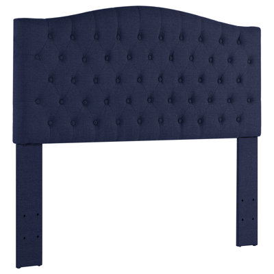 Button-Tufted Upholstered Headboard with Wall-Mount Option