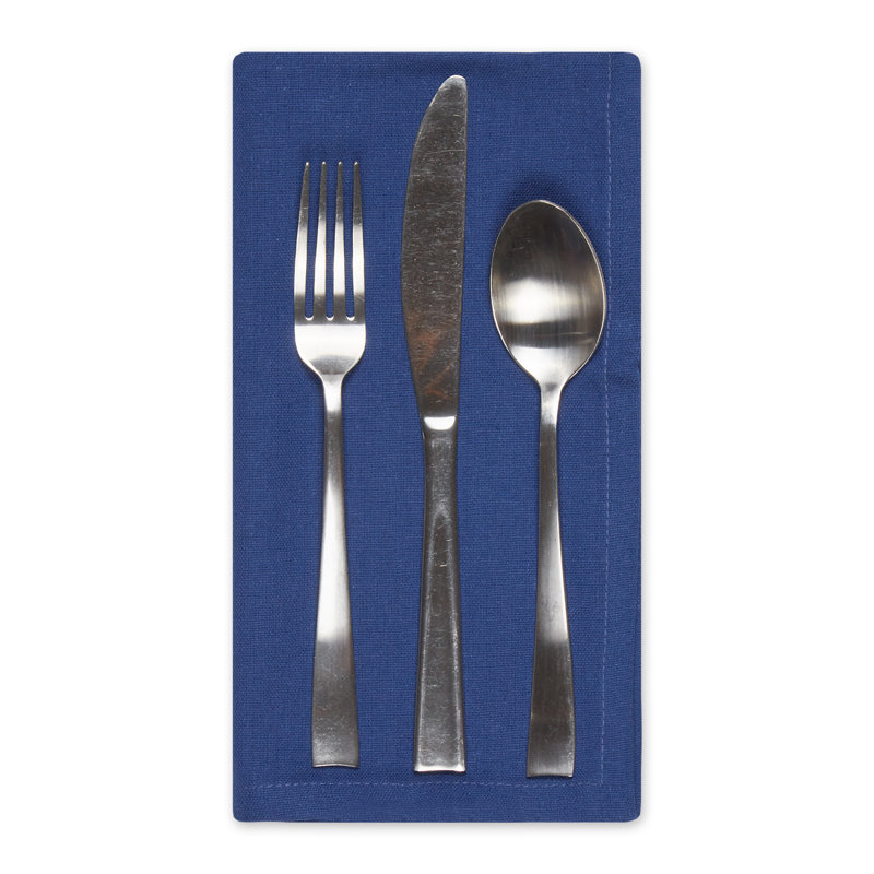 Reisman 100% Cotton Square Napkin, Navy