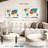 Aliaz Color Speckled World Map-108141476