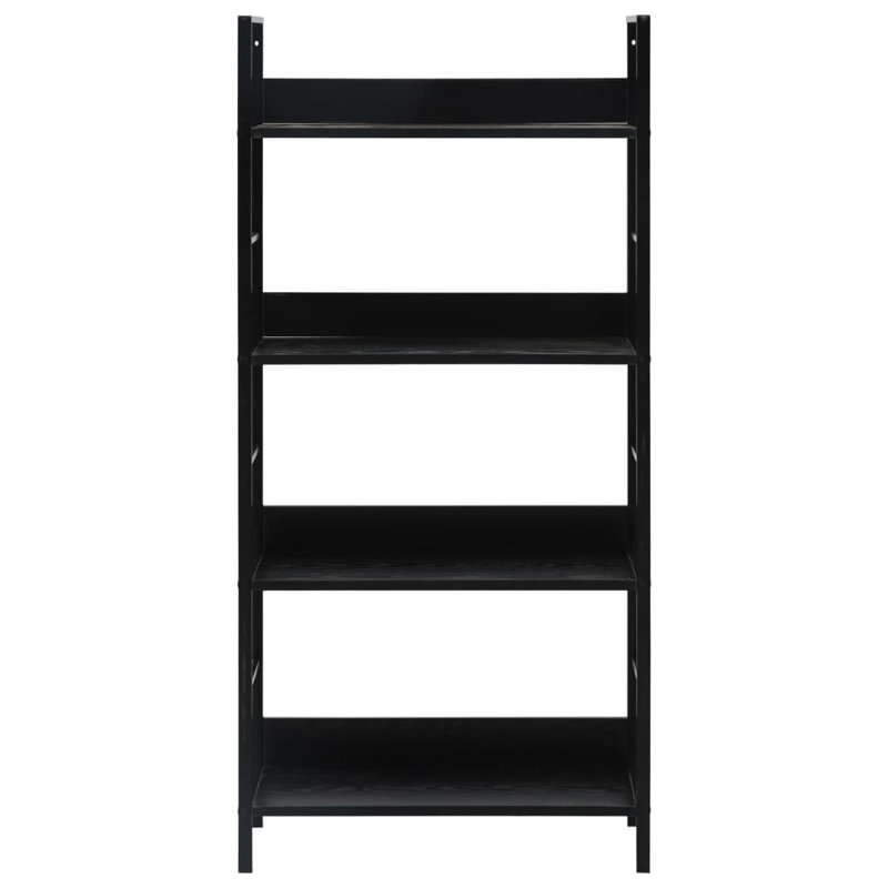 Bibliothèque Missoula, Noir, (4 tablettes) H 49 po x l 10,9 po x P 23,6 po