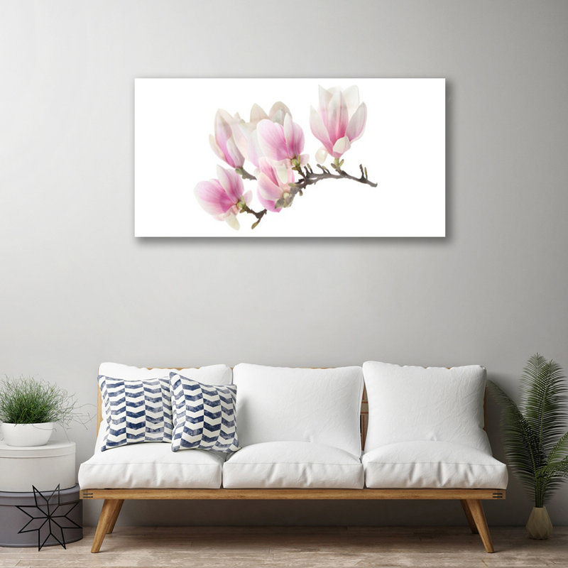 Flowers Floral - Unframed Photograph on Glass