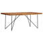 Ancheta Mango Rectangular Wood Top Dining Table-1576631949