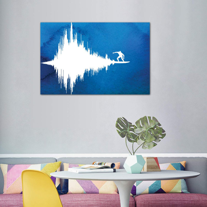 Soundwave par Rob Dobi - impression, H 40 po x l 60 po x 1,5 po, Toile tendue