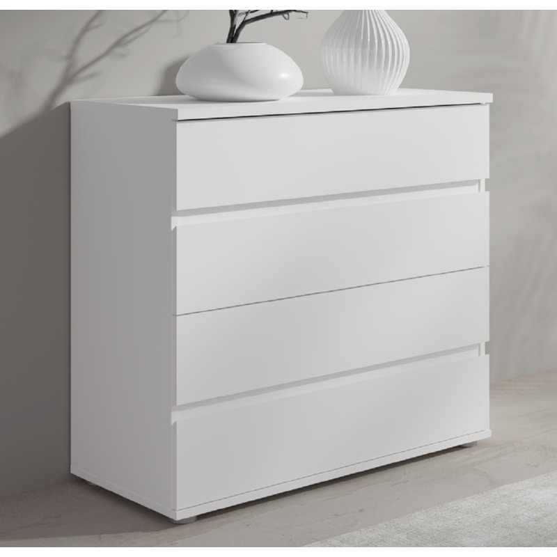 91.2cm W 4 - Drawer Chest of Drawers, White