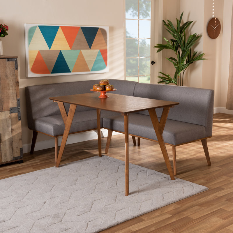 Chapalet Upholstered Dining Set with Fixed Table