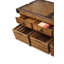 Distressed Chestnut Finish Kitchen Cart