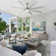 Oversized Windmill - Blade Modern Farmhouse Standard LED Ceiling Fan with Remote Control and Light Kit Included