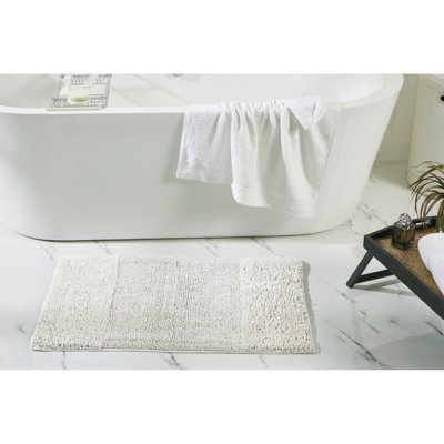 Tapis pour salle de bain 100% coton avec envers antidérapant Merkle