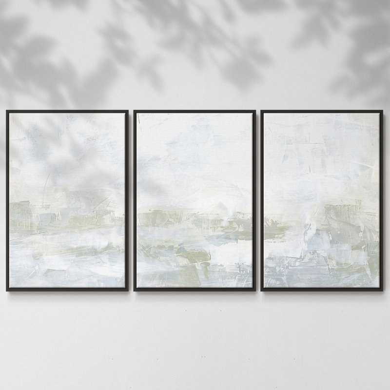Silent Sound II - Toile encadrée multi-pièces, Noir, H 40 po x l 78 po x P 2 po