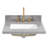 Jaen 25'' Stone Single Bathroom Vanity Top with Sink-92398337