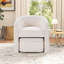 Fauteuil d'appoint moderne rembourré avec repose-pieds de 28 po Braedin-875351224