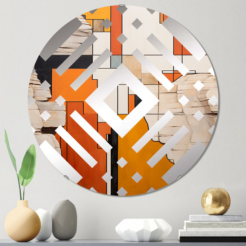 Efemia - Miroir décoratif diamant, 23,6 po x 23,6 po