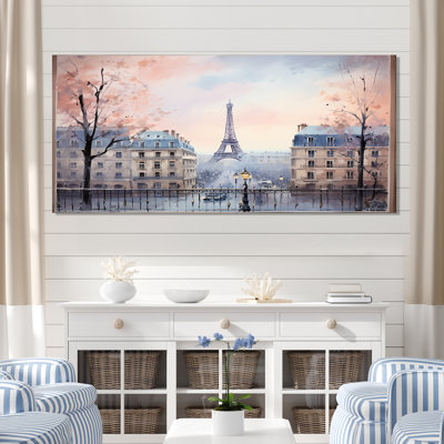 Vintage calm paris city view - Paris Wall Art For Living Room