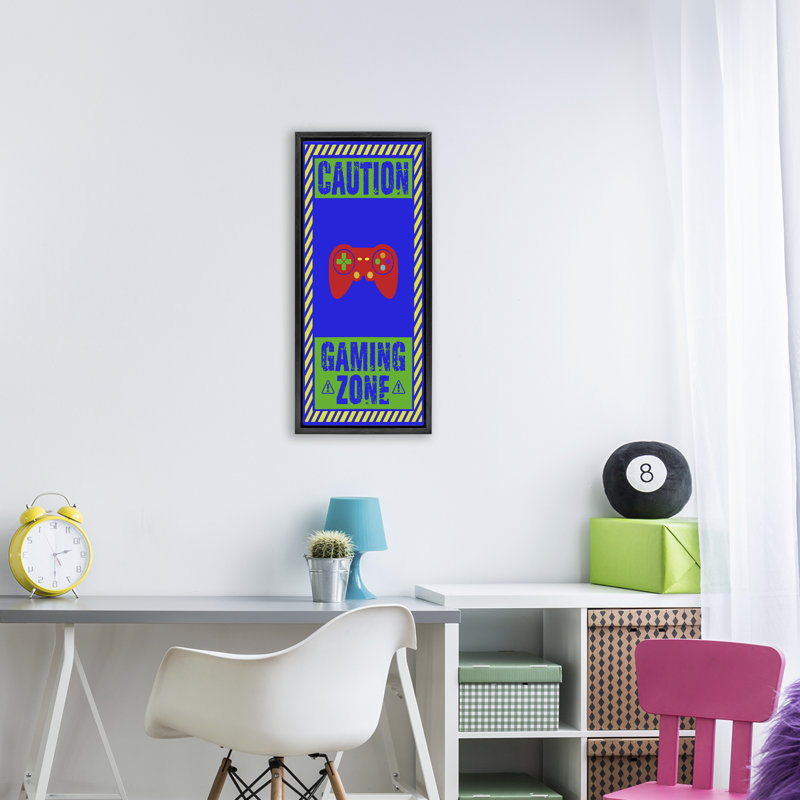 Cadre flottant Vibrant Attention, conçu par Marcus Prime, H 31 po x l 15 po, Cadre flottant noir de jais