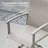 8-Person Square Patio Dining Set With Swivel PVC-coated polyester Chairs-1990331154