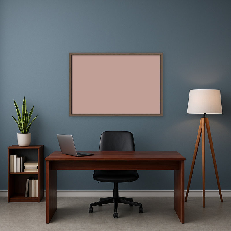 Tableau magnétique encadré en tissu, babillard rose 38 x 26 pour l'organisation murale, Cordelia bronze