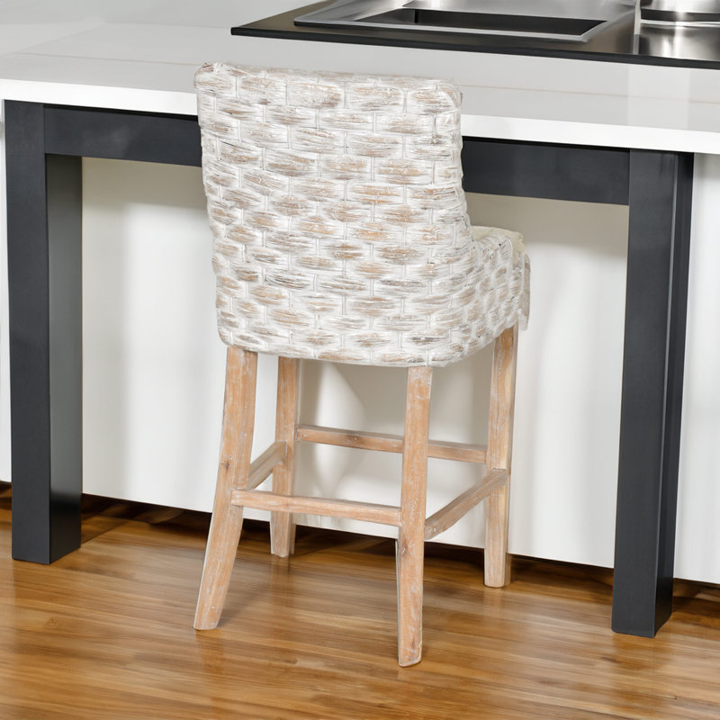 Clydean Solid Wood Accent Stool