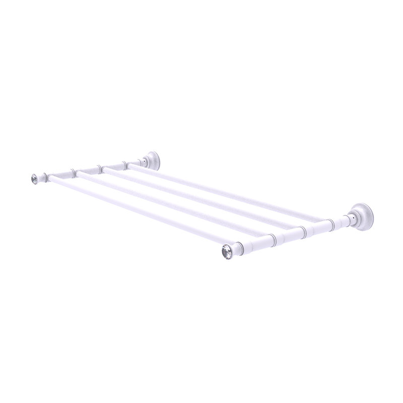 Porte-serviettes mural Freyja, Blanc mat, H 2 po x l 26 po x P 12,7 po
