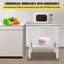 Table de préparation alimentaire 32 po L x 23 po P x 26 po H, acier inoxydable, monobloc, argentée, hauteur réglable