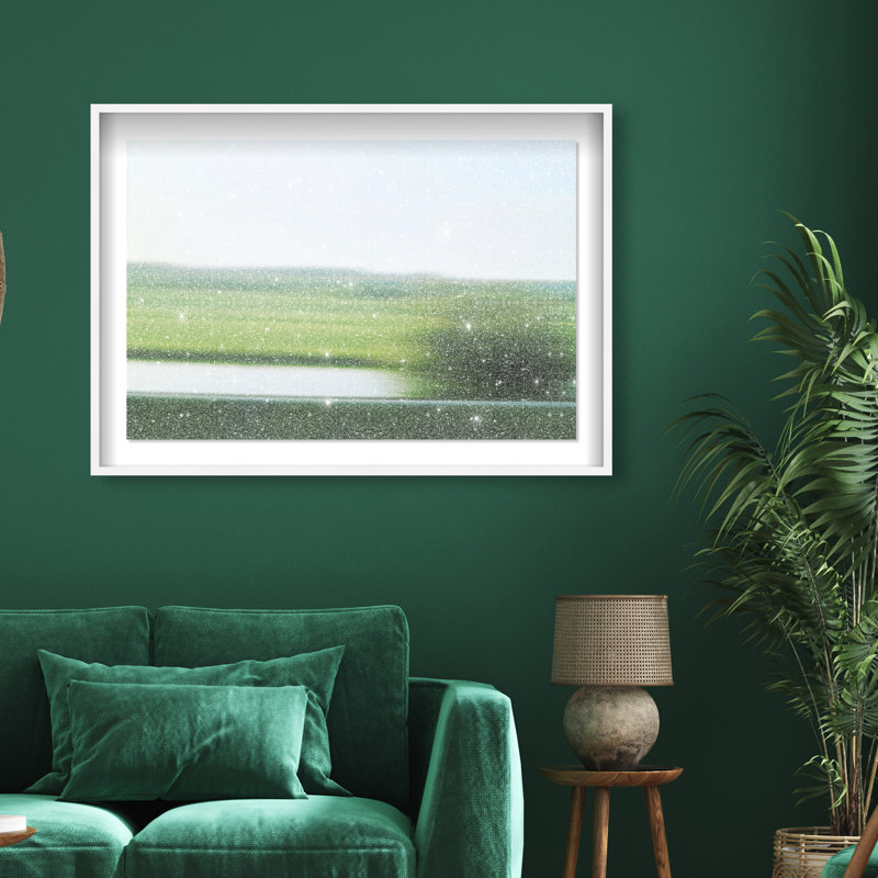 Velocity Meadow I Print by Oliver Gal, 25.5"H x 37.5"W, White Shadowbox