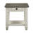 Verduzco 24" Two-Tone Antique Gray End Table with Storage Drawer and Open Display Shelf-955540829