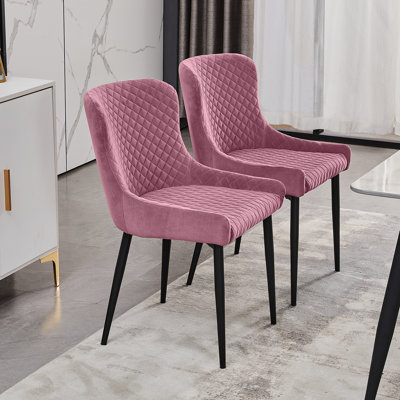 Sherrell 50cm H Velvet Upholstered Side Chair