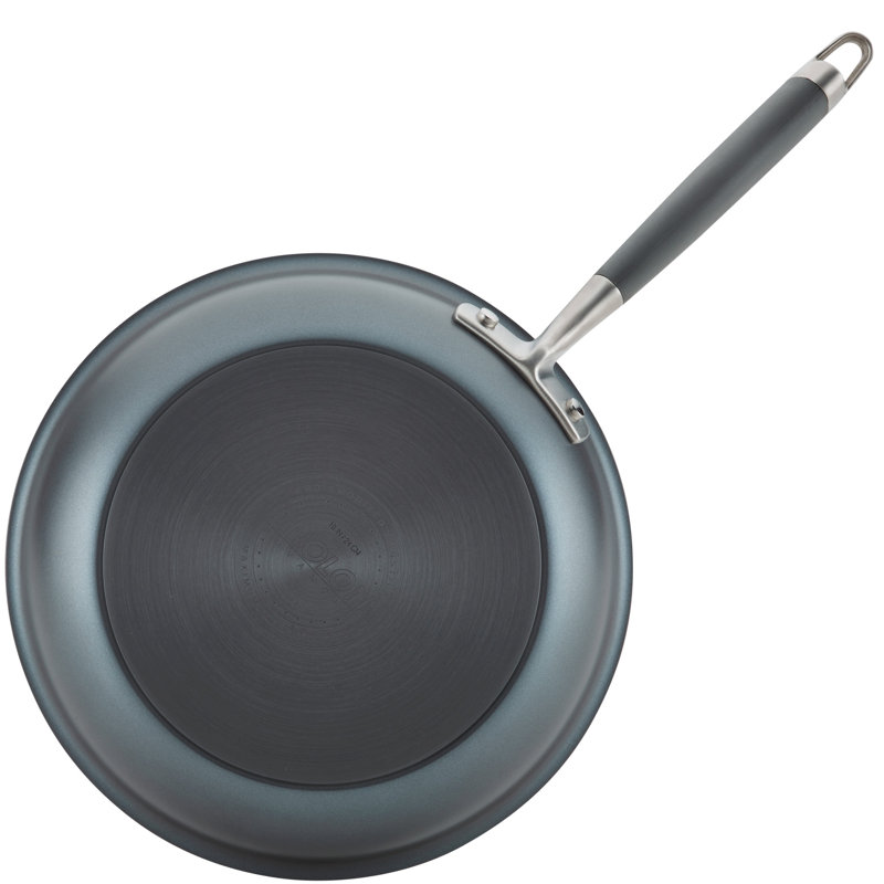 Anolon Advanced Home Hard Anodized Nonstick Frying Pan Set, 10.25 Inch And 12.75 Inch, 2-Piece, Gray