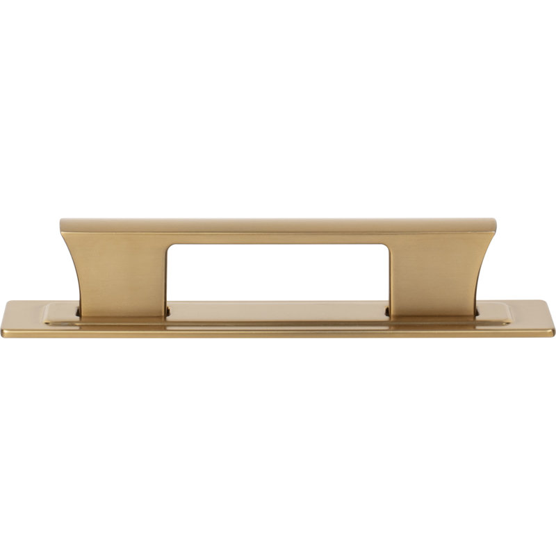 Zander 12" Center To Center Bar Pull, Warm Brass, 3 3/4"