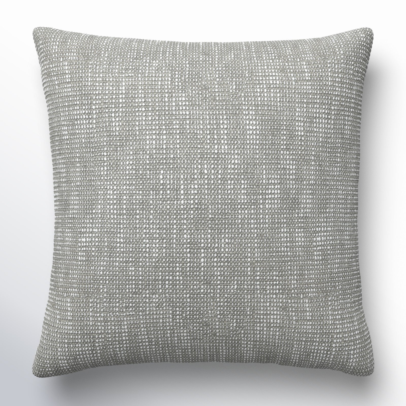 Danube Pillow Cover, 18"H x 18"W, Brown/White, Pillow Cover Only - No Insert