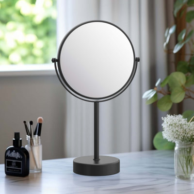 Circular Free Standing Magnifying Make Up Mirror