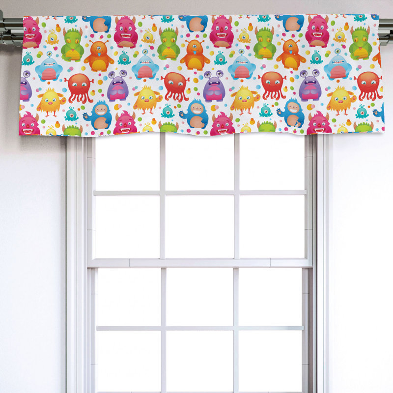 Sateen Ruffled Window Valance