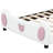 Twin Size Upholstered Platform Bed With Rabbit Shaped Headboard-1303150548