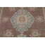 Tapis brun à motif géométrique traditionnel 9 x 12