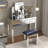 W 39.4 Inch X D 15.7 Inch X H 31.5 Inch Mirror Desktop Dressing Table, 2 Drawer Dressing Table, Suitable For Female And Girl Home Offices