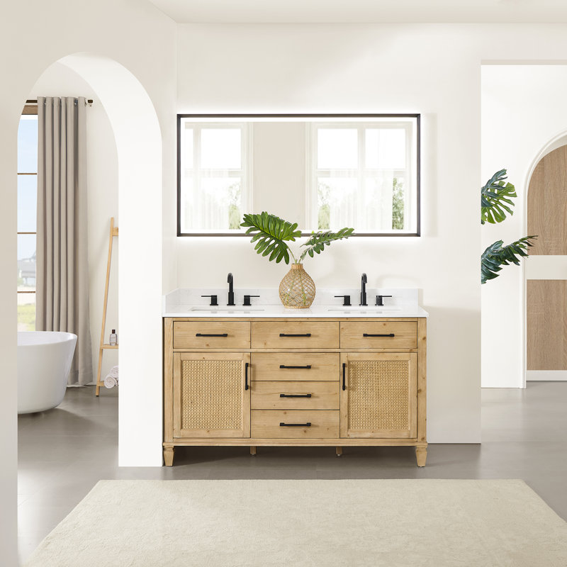 Ensemble de meuble-lavabo double 60 po Salome