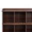 Bibliothèque à 10 tablettes, noyer